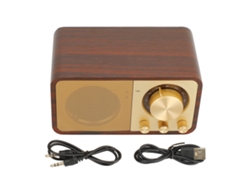 Mini Altavoz Bluetooth Portátil De Madera De Estilo Retro Con Sonido Nítido Para Cafeterías Y Dormitorios.