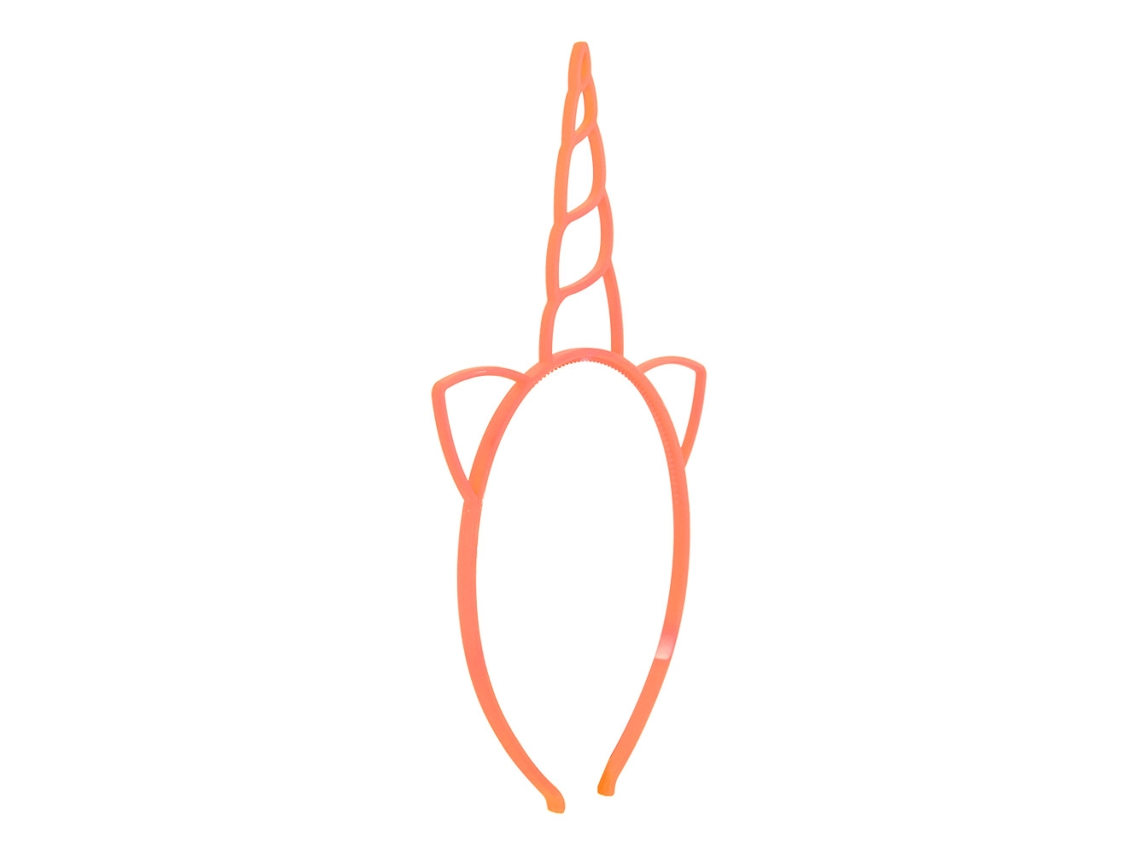 Accesorio Elástico Para El Cabello Infantil Con Diseño De Unicornio Para Fiestas Y Cumpleaños - Lazo Para El Cabello Naranja Fluorescente