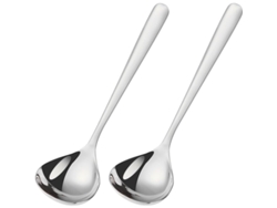 2026da-cucharones De Acero Inoxidable Para Sopa, Largos Mango Recto, Lavavajillas Seguros, 2 Piezas