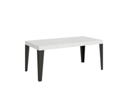 Mesa Extensible 200/304x90 Cm Gris Blanco Llama Patas Antracita Itamoby