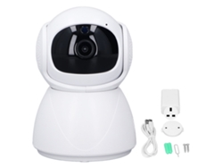 Cámara De Seguridad Interior Wifi Abs Con Detección De Movimiento Para Hogar Tienda Oficina 100‑240v Plug Uk