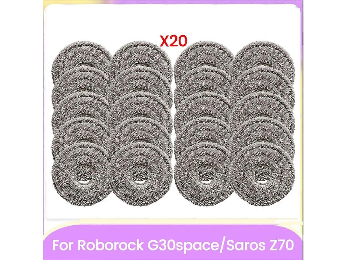 Washable Mop Pads Replacement For Saros Z70 / G30space Vacuum Cleaner Parts Mop Pads 20pcs