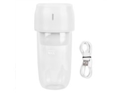 MEOIRUERY Exprimidor de Frutas Eléctrico USB Portátil, Batidora de Mano para Jugos, Vaso con Mezclador para Hogar