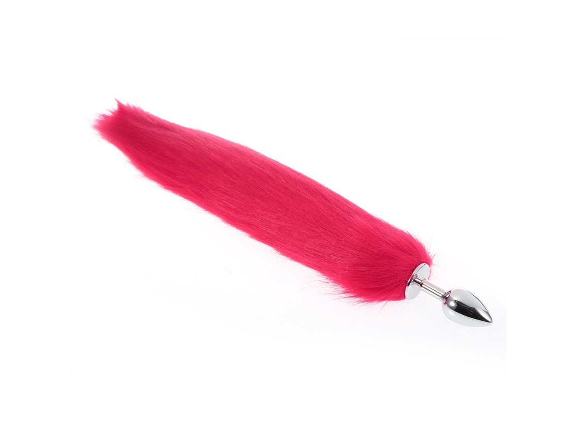 Plug Anal Cola De Zorro Peluda Toy Sexual Adulto Producto Érotico Masturbador Clímax G Spot Rosa