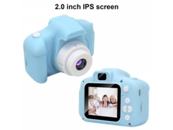 Filmadora Infantil Digital Mini Bateria Recargable Hd Smart Ips Pantalla Completa Infantil Azul