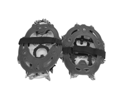 Agarres antideslizantes para hielo, 14 dientes, universales, color gris.