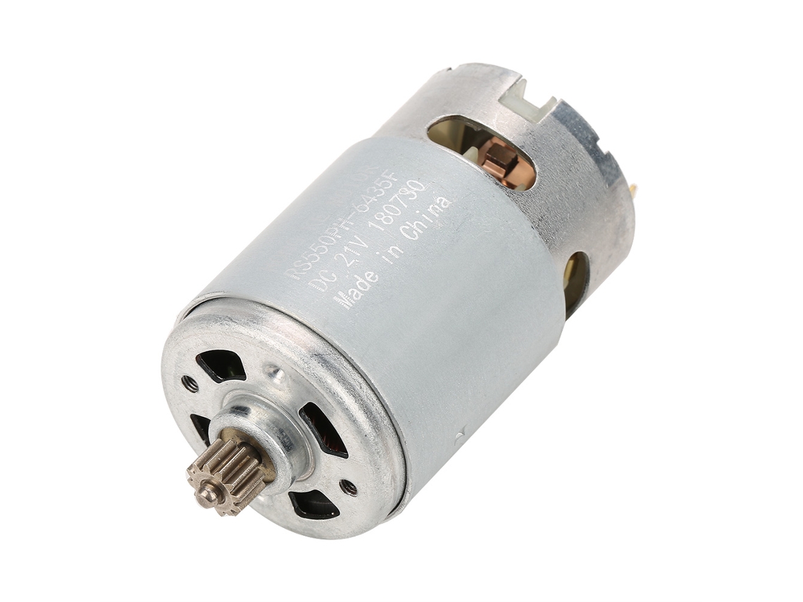 Motor Industrial De Cc De Dos Velocidades Con 12 Dientes Para Accesorios De Herramientas Eléctricas De 21 V.