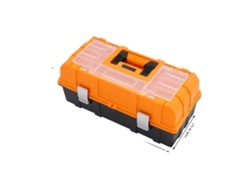 Organizador de caja de herramientas, almacenamiento portátil, diseño multifuncional, naranja y negro OEM