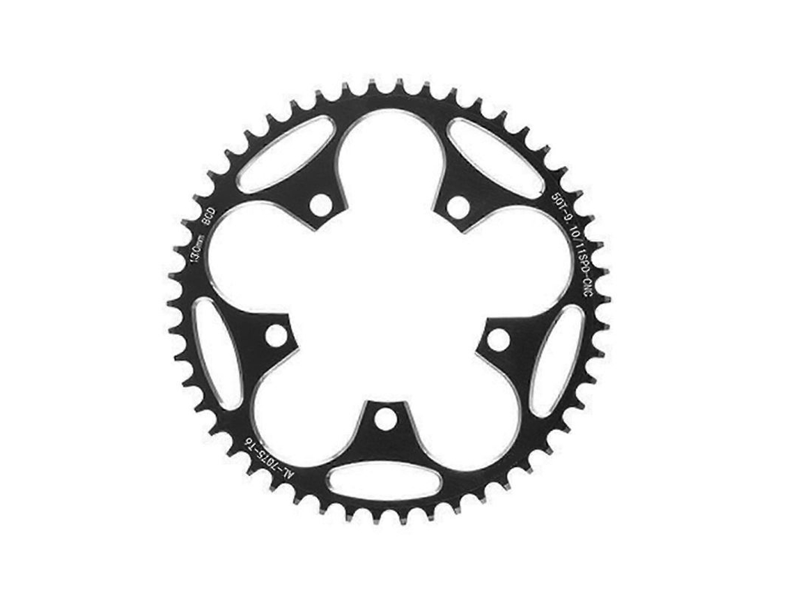 Juego De Engranajes Para Bicicleta De Montaña De 5 Tornillos, 110bcd/130bcd, Montaje Directo, 130bcd, Negro, 50t