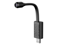 Mini cámara de red inalámbrica WiFi 1080P HD Yizhood con detección de movimiento (negra)