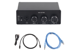 Decodificador De Áudio Dac Ac Q3 Pro Com Amplificador De Fones De Ouvido 3.5mm Usb/fibra/coax