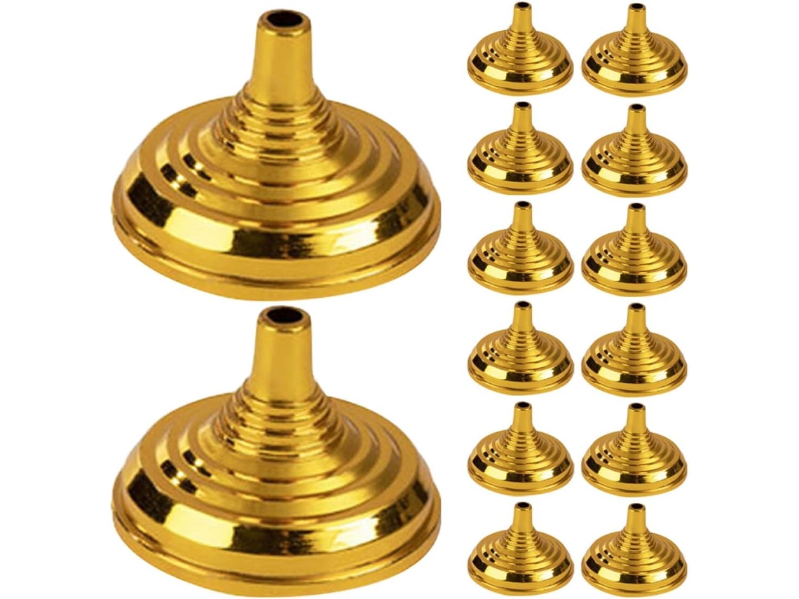 Besportble Paquete De Plástico Dorado Para Banderas De Escritorio Amosfun Y Mesa 5.50 X 5.50 X 3.50 Cm Pulg...