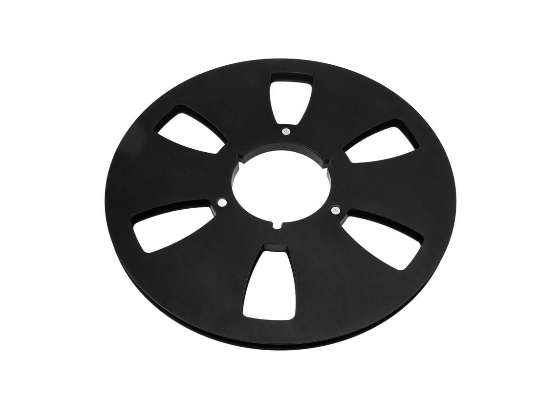 Carrete De Cinta De Audio Vacío De 1/4 De Pulgada X 10,5 Pulgadas, 6 Ranuras, Aleación De Aluminio.