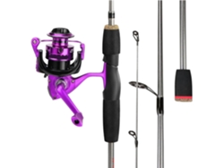 Caña De Pescar Combinada 1,66 M, 5 Secciones Y Carrete Retio Con Relación Engranajes 5,2:1, Para Pesca En A...