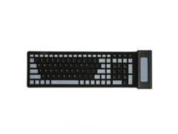 Teclado Inalámbrico De Silicona 2.4g, 107 Teclas, Resistente Al Agua Y Al Polvo, Plegable Y Silencioso.