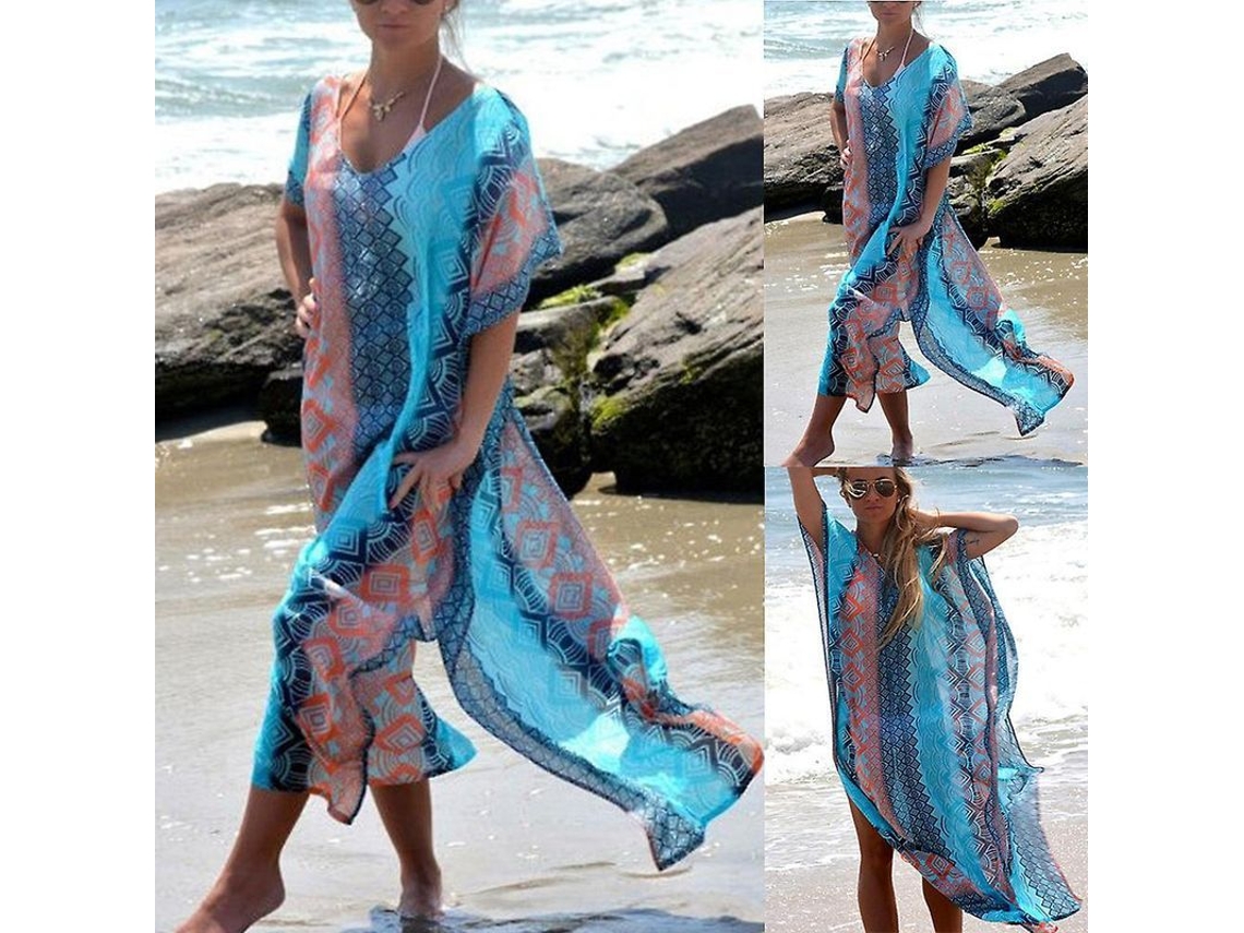 2026-manto Sheer Para Bikini De Mujer Con Cuello V Profundo Manga Corta Ideal Para Playa Verano