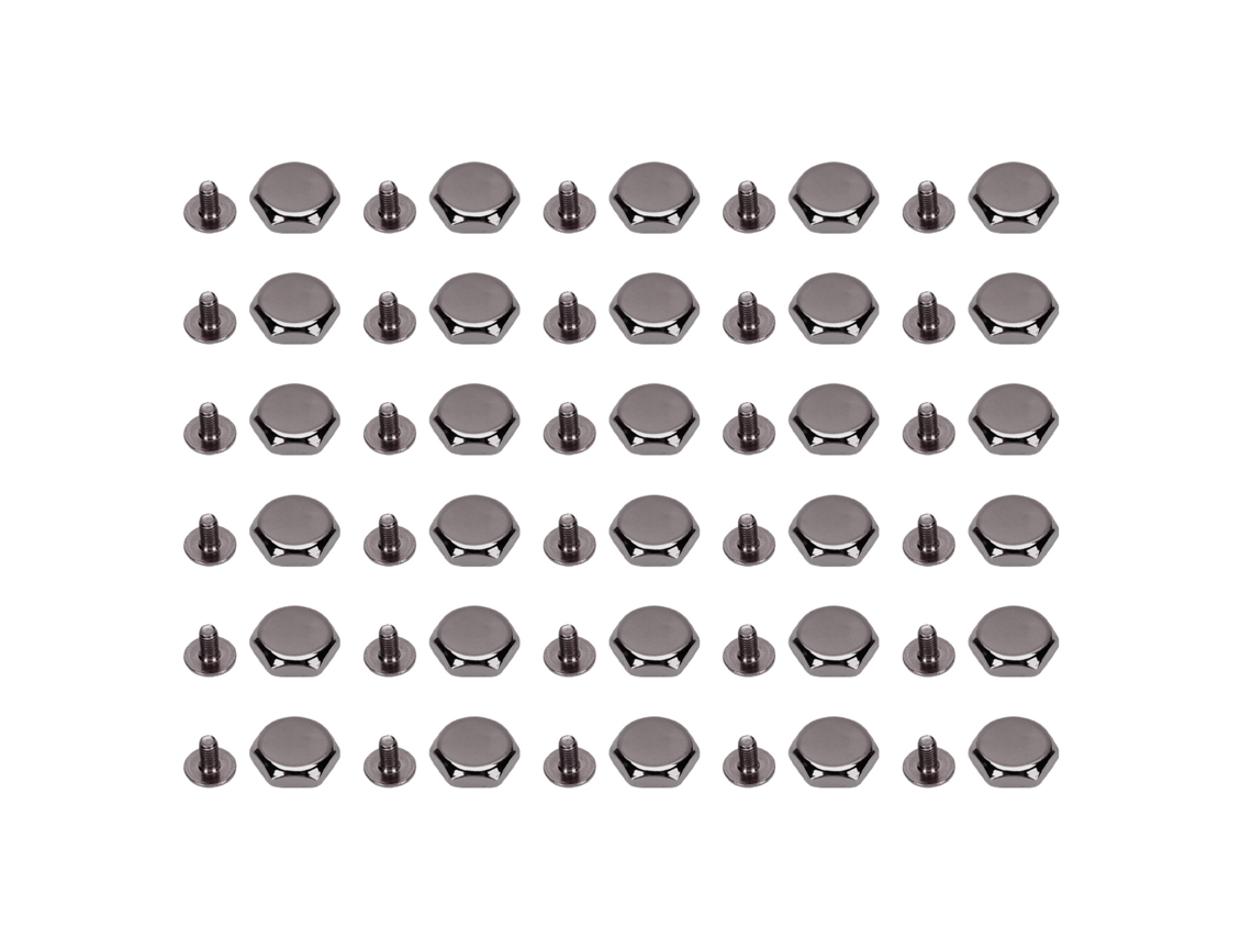 30 Juegos De Remaches Y Tornillos Hexagonales, Metal, Aleación De Zinc, 12 Mm, Accesorios Decorativos