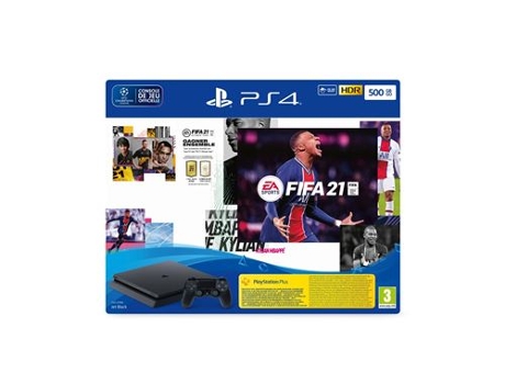 Consola PS4 Slim + FIFA 21 (Reacondicionado Marcas Mínimas - 500 GB)