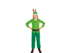 Disfraz de Niño PARTILANDIA folleto verde (Tam.: 5-6 anos)