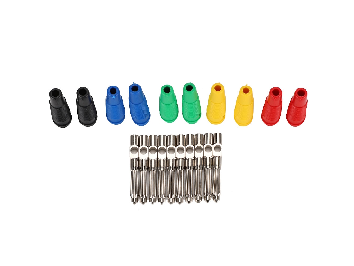 10 Peças Conector Banana De Cobre Puro 4mm 32a Corriente Alta Voltaje
