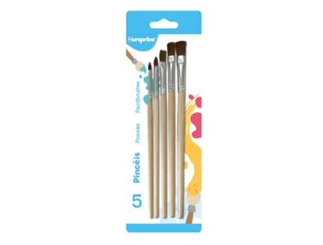 Blister 5 Pinceles EUROPRICE