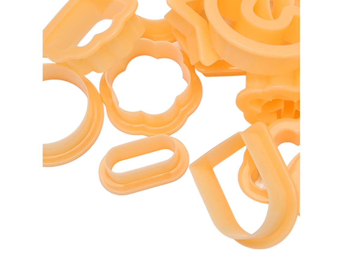 24pcs Cortadoras de Argila Polimérica para Brincos Diy Borda Espessada Segura para Alimentos