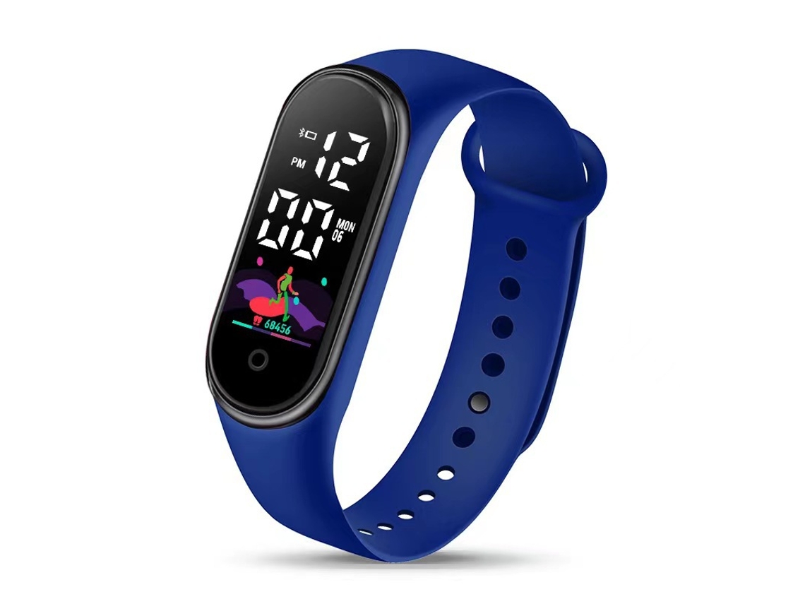 Pulsera Deportiva Impermeable Para Niños, Azul, 25*