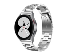 Bracelete Para Samsung Galaxy Watch 4 (40mm/44mm) - Substituição Universal Com Cabeça Plana E Três Contas - Prata