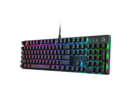 Teclado Mecánico Aukey KM-G12 by KLACK RGB Switch Blue - Diseño compacto, retroiluminación RGB personalizable