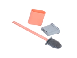 Cepillo Para Inodoro Con Soporte, Silicona Flexible, Cerdas De Tpr, Antiarañazos, Fácil De Limpiar, Bandeja Ventilada