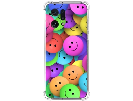 Carcasa para Oppo Find X5 5G TUMUNDOSMARTPHONE Dibujos Antigolpes Smile Multicolor