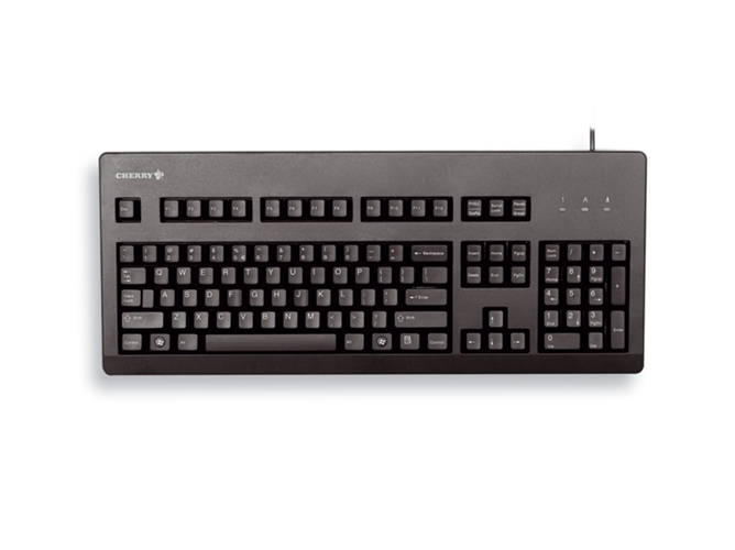 Teclado CHERRY G80-3000 (Con Cable - Layout US - Teclado Numérico)