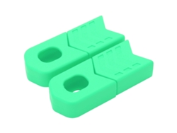 4 Fundas Protectoras Universales De Silicona Para Bielas De Bicicleta Mtb Dh Fr Am Xc (verde)