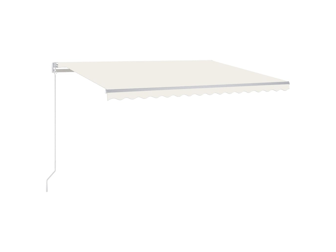 Maison Exclusive - Toldo Retráctil Manual Crema 450x300 Cm