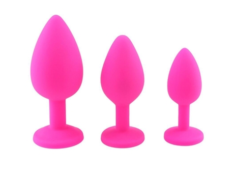 Plug Anal PETHUEL Starter Kit 3 piezas XYX-H-0426-3 Rosa