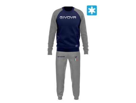 Chándale de Hombre para Fitness GIVOVA Banda Chándal Italia Azul (3XL)