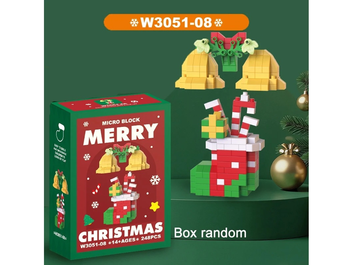 Rompecabezas de Papá Noel y renos MDUG Reloj de mesa decorativo Juguete