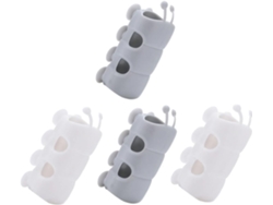 Juego de 4 soportes de silicona duraderos para cabezal de ducha, adaptador para Gokoco