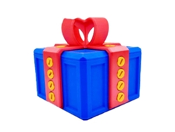 Caja de regalo Molesta 3D con tornillos, caja de regalo Molesta con almacenamiento giratorio Rosewell