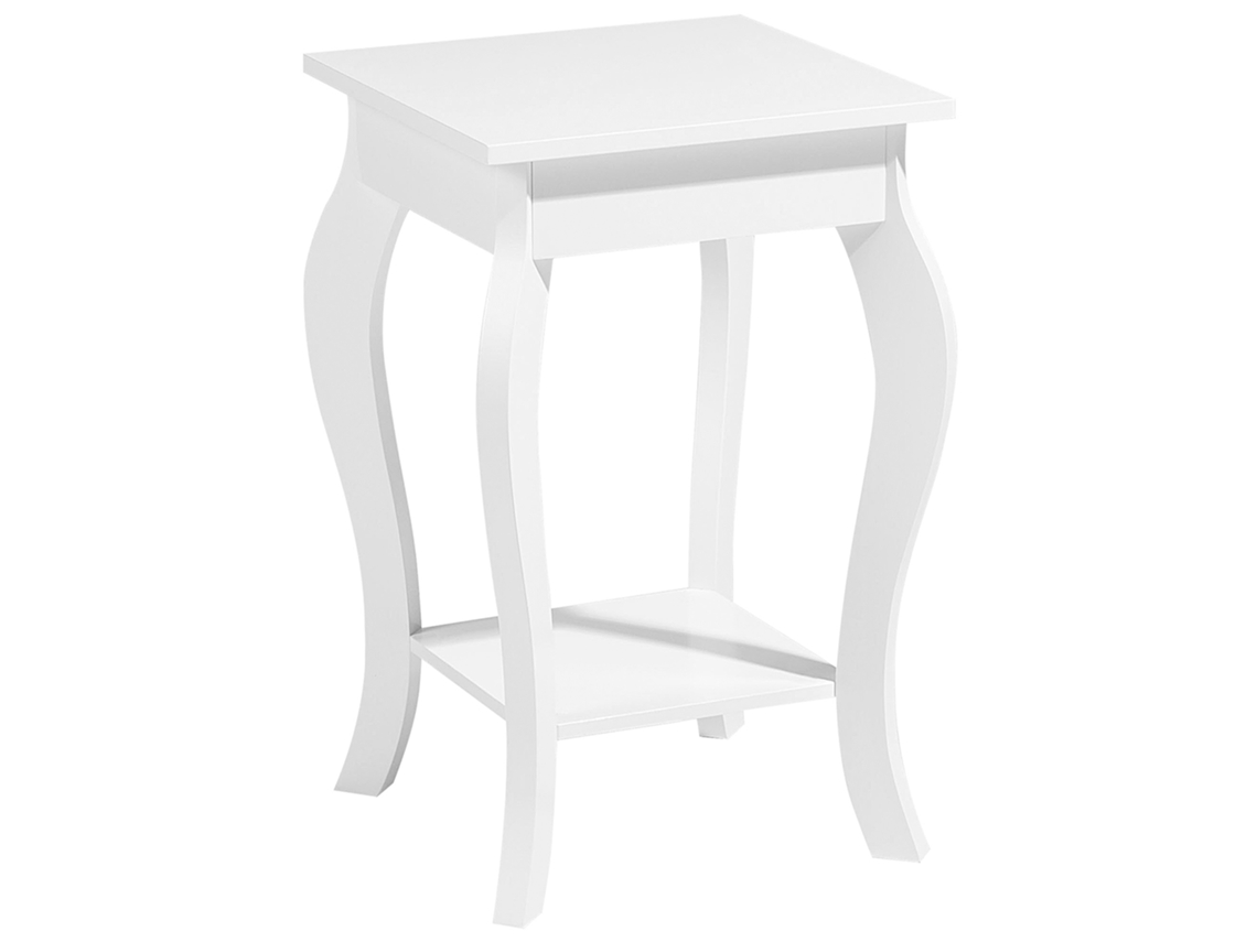 Mesa de centro BELIANI Avon de MDF Blanco 42x42x60
