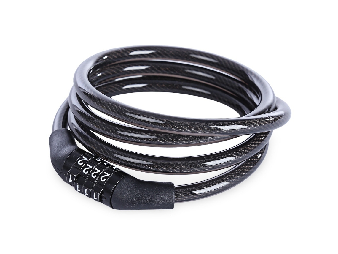 Candado para bicicleta con contraseña de cuatro dígitos, cadena de acero para bicicleta de montaña, candado antirrobo Siurn
