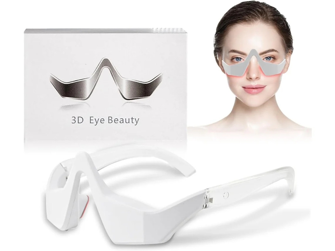 Masajeador de ojos 3D: dispositivo de belleza avanzado para reducir ojeras, hinchazón y arrugas, gafas de relajación y máquina mejorada. Bestvite