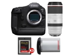 Canon Eos R1 + Rf 100-500mm F/4.5-7.1 L Is Usm + 3 Sandisk 512gb Extreme Pro Cfexpress Type B + Canon Lp-e19 + Ebook Pricedirect