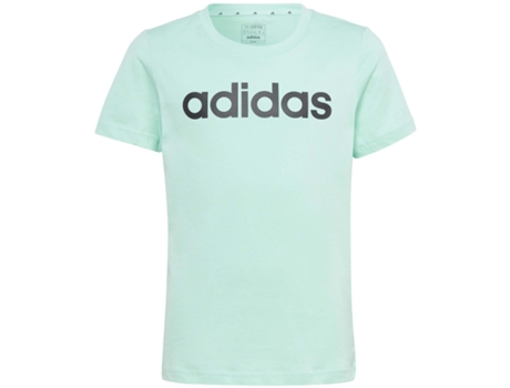 Camiseta de Niña ADIDAS Linear Logo Aguamarina Multicolor (13 / 14 AÑOS)