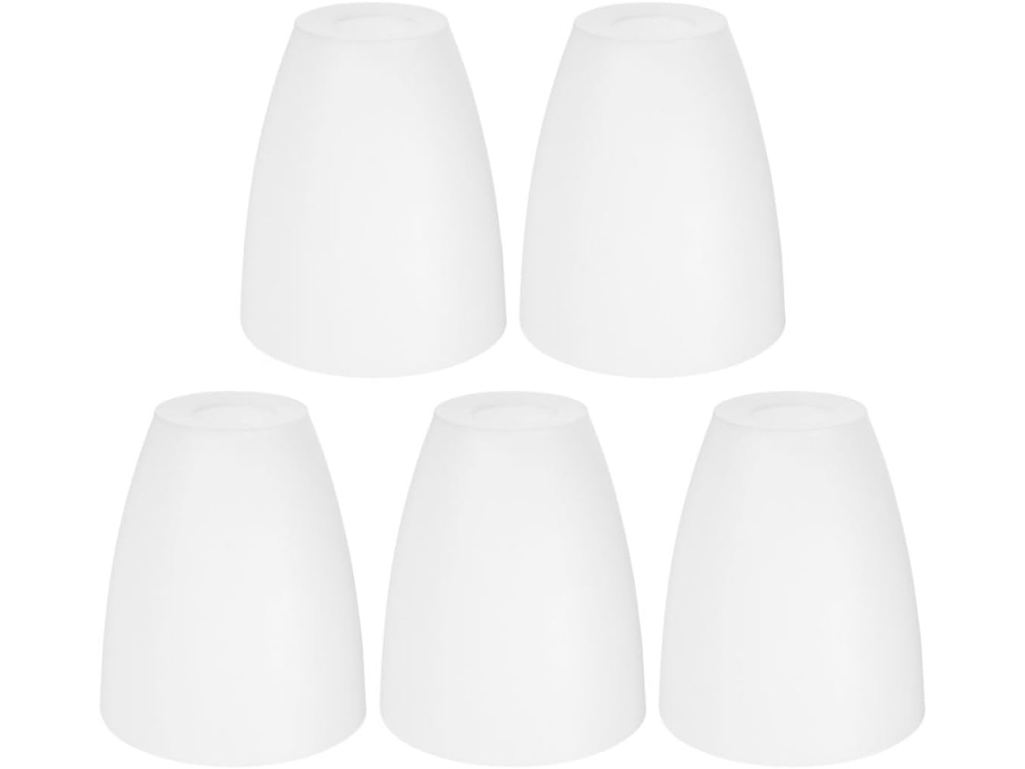 Lámpara De Mesa De Plástico Blanco De 5 Piezas