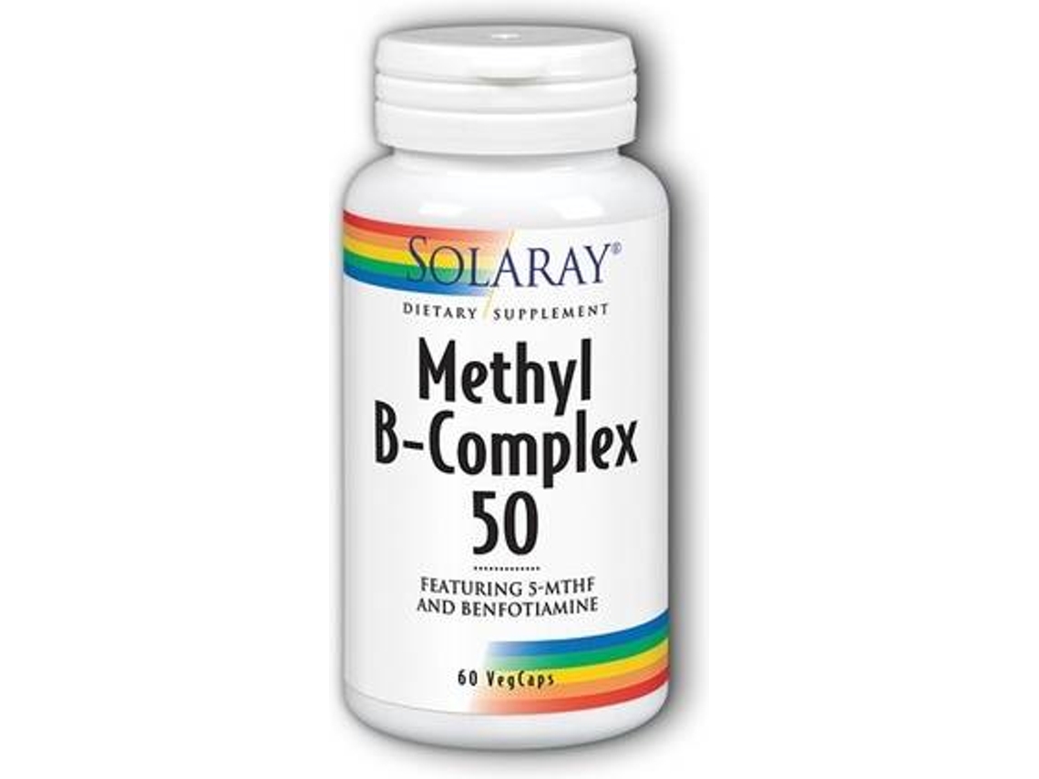 Complemento Alimentar SOLARAY Methyl B-Complex (60 cápsulas vegetais)