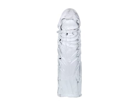 FUNDA TRANSPARENTE PARA EL PENE EN SILICONA 13CM