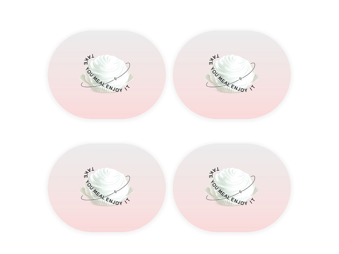 Juego de 4 manteles individuales de PVC antideslizantes lavables, portavasos aislantes, para hotel. TRUYUETY
