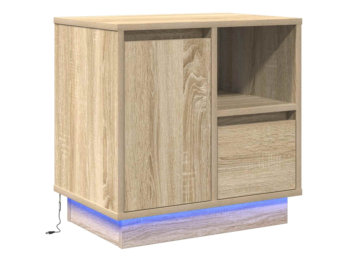 Maison Exclusive - Armario De Noche Con Cajón Roble Sonoma 50 X 34,5 X 50 Cm.