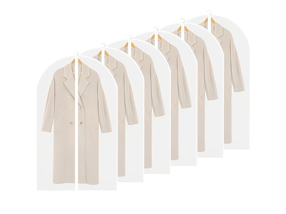 6 fundas para ropa, bolsas a prueba de polvo para guardar ropa en el laboratorio digital (60 x 120 cm)